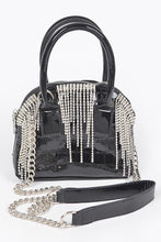 Load image into Gallery viewer, The Midnight Sparkle Mini Croc Satchel-Kasheer Royalty