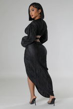 Load image into Gallery viewer, Black Two-Piece Crop Top V Neck Summer Vacation (Skirt Set)-Kasheer Royalty