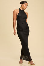 Load image into Gallery viewer, The Argento Ruched Maxi (Black)-Kasheer Royalty