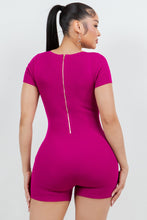 Load image into Gallery viewer, Fuchsia Luxe Contour (Romper)-Kasheer Royalty