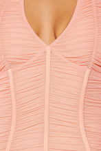 Load image into Gallery viewer, Pink Mesh Halter Neck Bodycon Ruched Summer (Mini Dress)-Kasheer Royalty