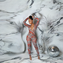 Load image into Gallery viewer, Multi Color Mesh Unleash Her (Long Sleeve Jumpsuit)-Kasheer Royalty