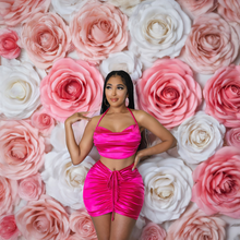 Load image into Gallery viewer, Pink Sweetheart Neckline Mikaela (Two Piece Skirt Set)-Kasheer Royalty