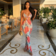 Load image into Gallery viewer, Multi Color Cut Out Mermaid Style Jocelyn ( Vacation Maxi Dress)-Kasheer Royalty