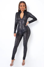 Load image into Gallery viewer, Black Mesh (Long Sleeve) Eniko Jumpsuit-Kasheer Royalty