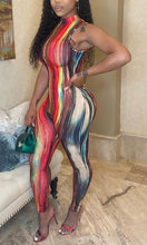 Load image into Gallery viewer, Multi Color Fitted Sleeveless Aria (Jumpsuit)-Kasheer Royalty