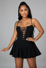 Load image into Gallery viewer, Black Flirty Nessa (Romper)-Kasheer Royalty