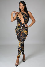 Load image into Gallery viewer, Black Multi Color Harlow (One Shoulder Jumpsuit)