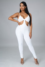 Load image into Gallery viewer, White Hollow Out Ribbed Lanae (Jumpsuit)-Kasheer Royalty