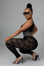 Load image into Gallery viewer, Black Mesh Crop Top Ariah (Two Piece Set)-Kasheer Royalty