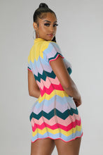 Load image into Gallery viewer, Multi Color Crochet Hani Casual Summer (Mini Dress)-Kasheer Royalty