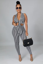Load image into Gallery viewer, Black and White Halter Top Casual Summer Wear Maddox (Two Piece Set)-Kasheer Royalty
