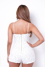Load image into Gallery viewer, White Casual textured Claire (Romper)-Kasheer Royalty