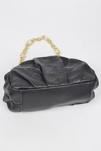Load image into Gallery viewer, The Pearl &amp; Pleat Luxe Clutch-Kasheer Royalty
