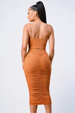 Load image into Gallery viewer, Cinnamon Muse Ruched Cami Two-Piece Set-Kasheer Royalty
