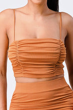 Load image into Gallery viewer, Cinnamon Muse Ruched Cami Two-Piece Set-Kasheer Royalty
