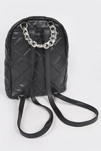 Load image into Gallery viewer, The Onyx Quilted Chain Backpack-Kasheer Royalty
