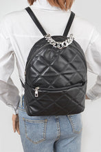 Load image into Gallery viewer, The Onyx Quilted Chain Backpack-Kasheer Royalty
