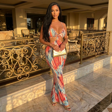Load image into Gallery viewer, Multi Color Cut Out Mermaid Style Jocelyn (Maxi Dress)-Kasheer Royalty
