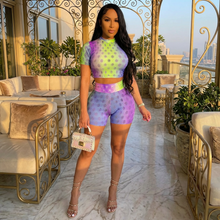 Load image into Gallery viewer, Multi Color Crop Top Cut Out Lelo (Two Piece Summer Set)-Kasheer Royalty

