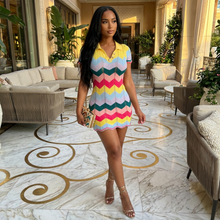 Load image into Gallery viewer, Multi Color Crochet Hani Casual Summer (Mini Dress)-Kasheer Royalty
