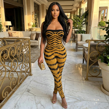 Load image into Gallery viewer, Black and Gold Nalani (Tube Jumpsuit with lurex)-Kasheer Royalty
