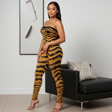 Load image into Gallery viewer, Black and Gold Nalani (Tube Jumpsuit with lurex)-Kasheer Royalty
