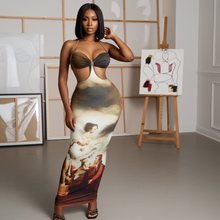 Load image into Gallery viewer, Multi Color Cut Out Valenica (Maxi Dress)-Kasheer Royalty
