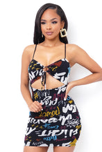 Load image into Gallery viewer, Paint The Night Mini Dress
