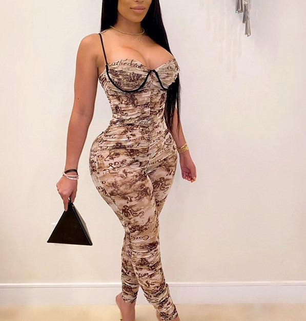 Dominique Mesh Jumpsuit